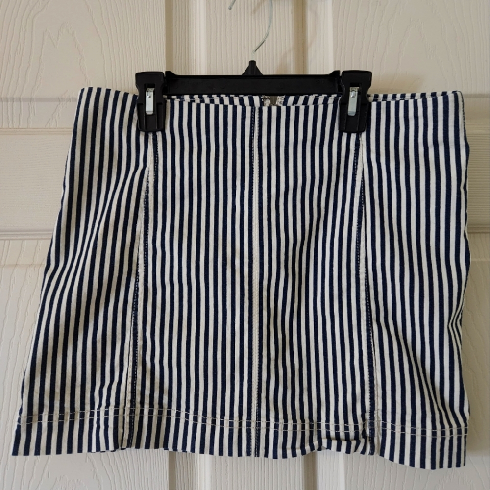 Juniors Jolt brand Striped Black and White Skirt